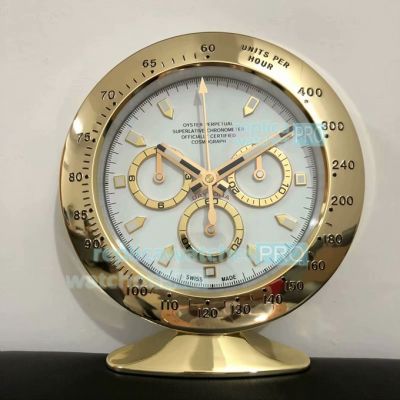 Replica Rolex Cosmograph Daytona Yellow Gold Table Clock